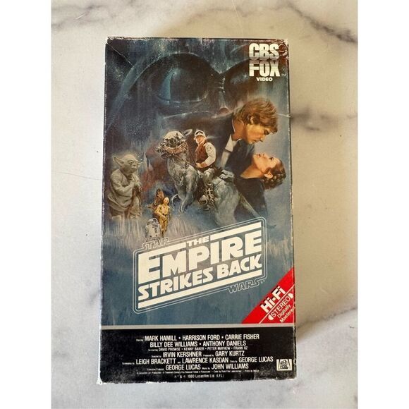 Empire Strikes Back Star Wars VHS vintage 70s movie video cassette tape 1980 Epi - Picture 1 of 6